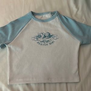 Heaven sent Blue baby tee